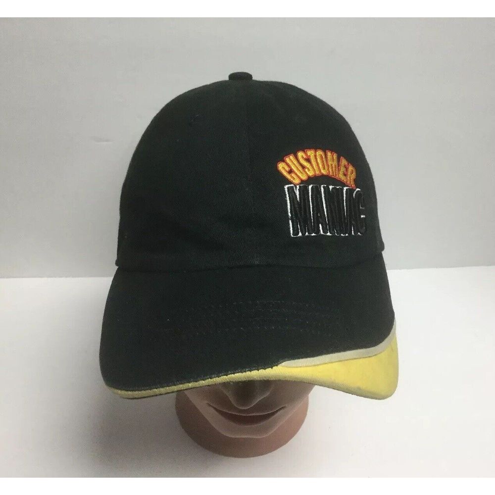 Customer Maniac Logo hat Black Baseball Trucker Cap strap back StreetWear